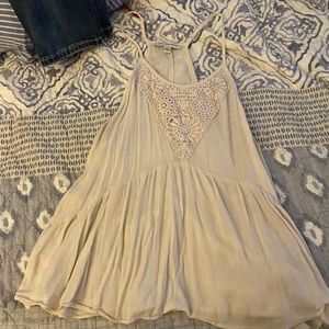 American Eagle crochet halter top